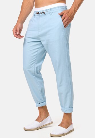 INDICODE JEANS Regular Chino trousers 'Veneto' in Blue