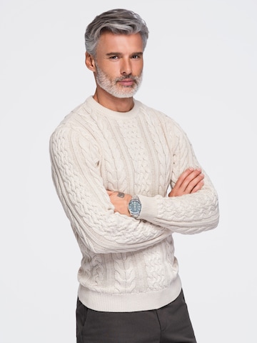 Ombre Sweater in White