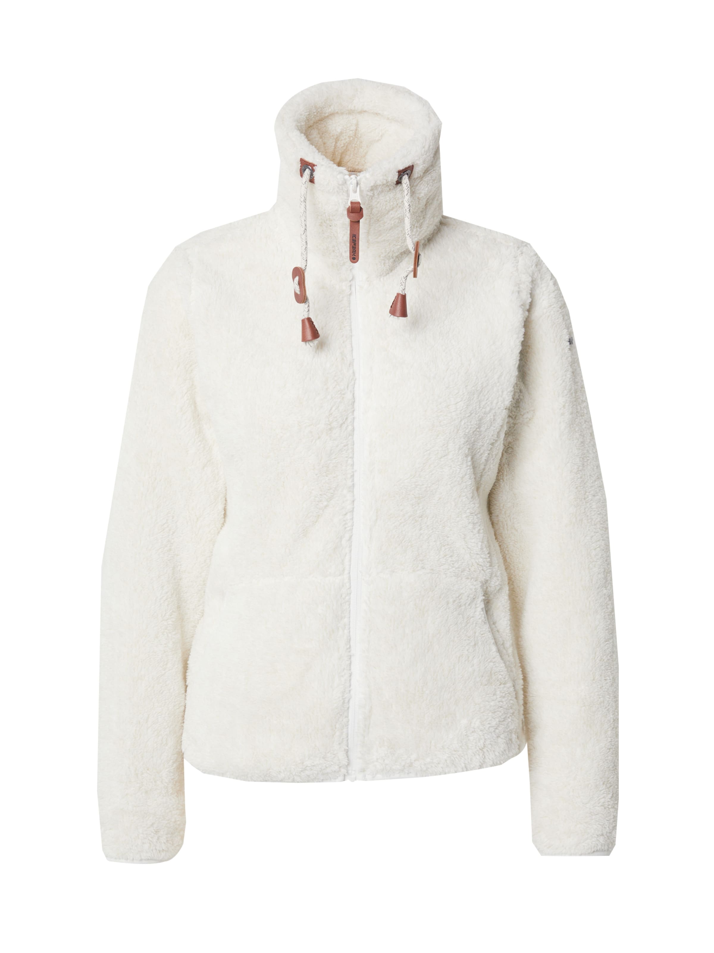 ICEPEAK - Chaqueta polar funcional 'COLONY' en blanco: frente