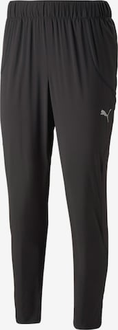 PUMA Slim fit Workout Pants in Black: front