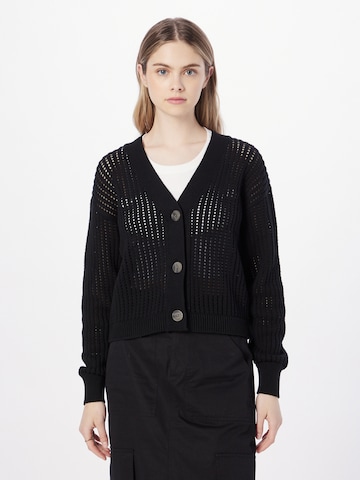 GAP Knit Cardigan in Black: front