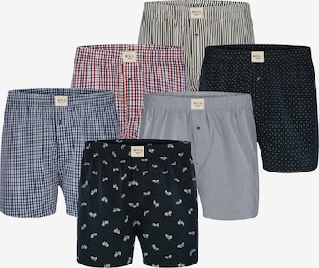 Phil & Co. Berlin Boxershorts ' Web Classic ' in Gemengde kleuren: voorkant