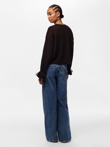 PIECES Sweater 'PCFie' in Brown