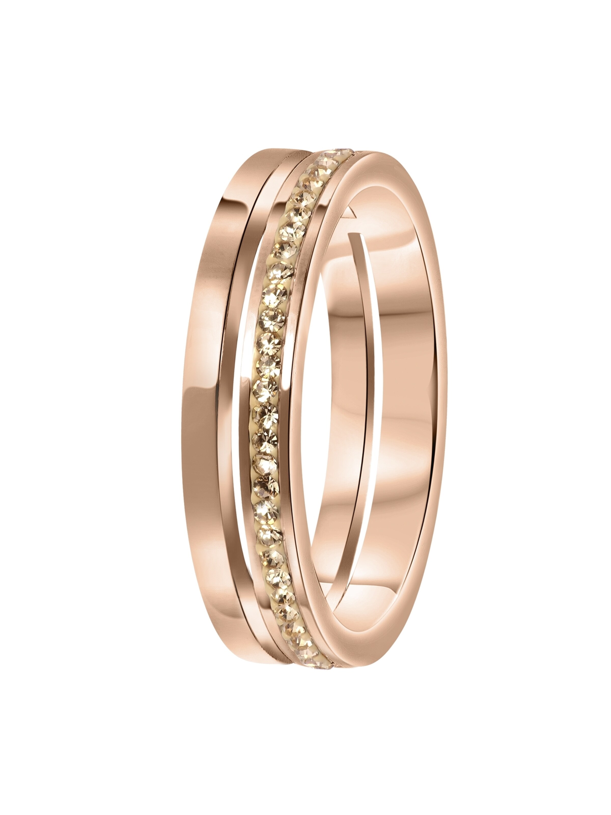 Lucardi Ring in Gold: front