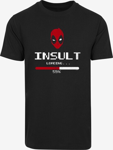 F4NT4STIC Shirt 'Deadpool' in Zwart: voorkant