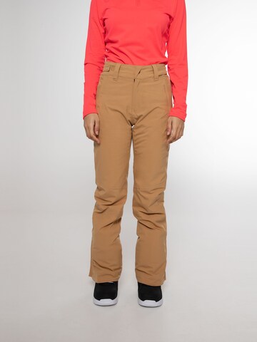 PROTEST Regular Workout Pants 'CARMACKS' in Brown