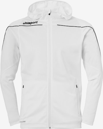 UHLSPORT Athletic Jacket in White: front