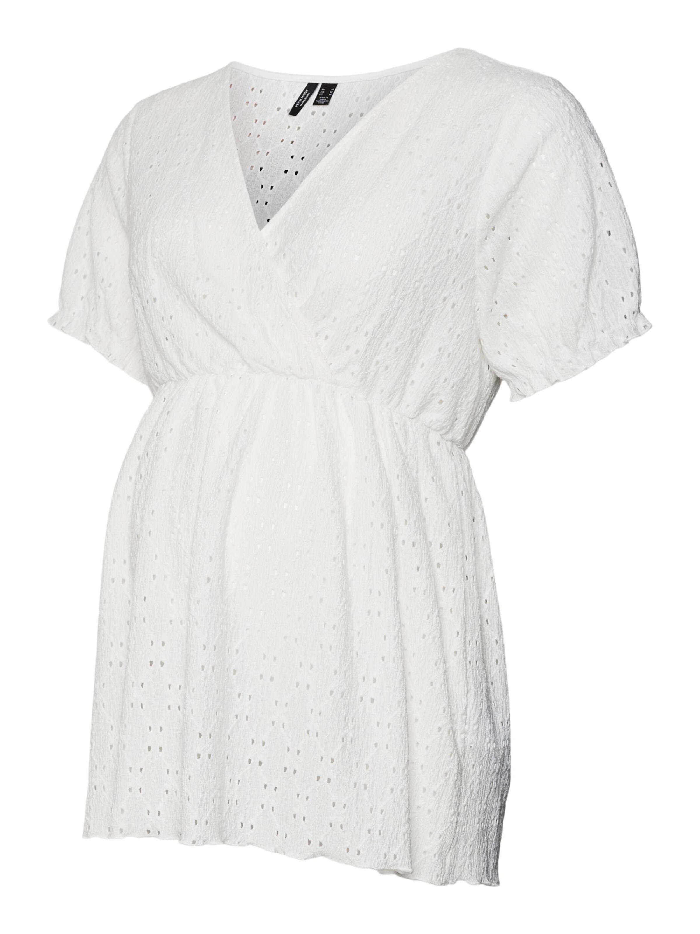 Chemisier 'VMMUlrikke' Vero Moda Maternity en blanc : devant