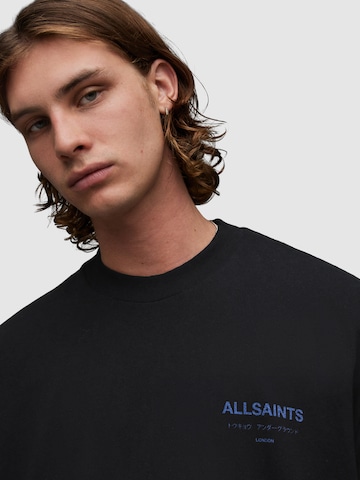 AllSaints Тениска 'Underground' в черно