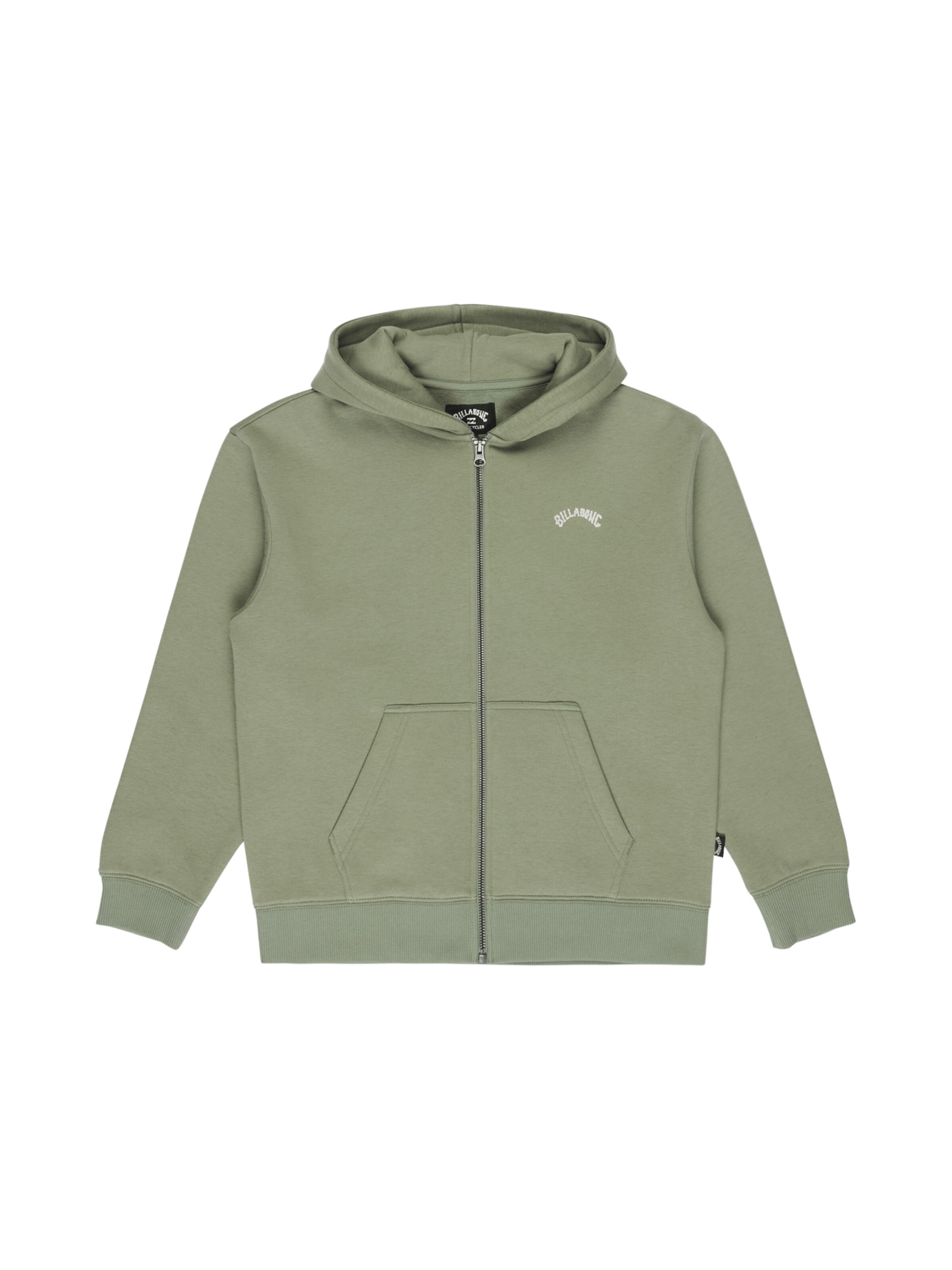 BILLABONG Zip-Up Hoodie 'Arch' in Green: front