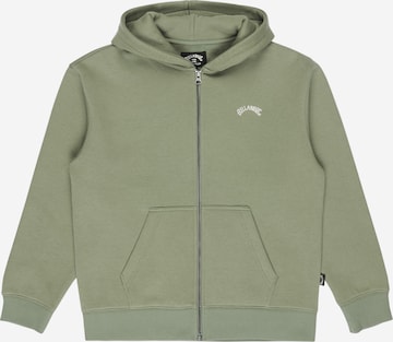 BILLABONG Zip-Up Hoodie 'Arch' in Green: front