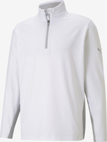 PUMA Athletic Sweatshirt in White: front