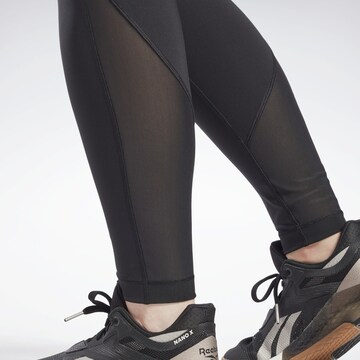 Reebok Skinny Sportovní kalhoty 'Lux' – černá