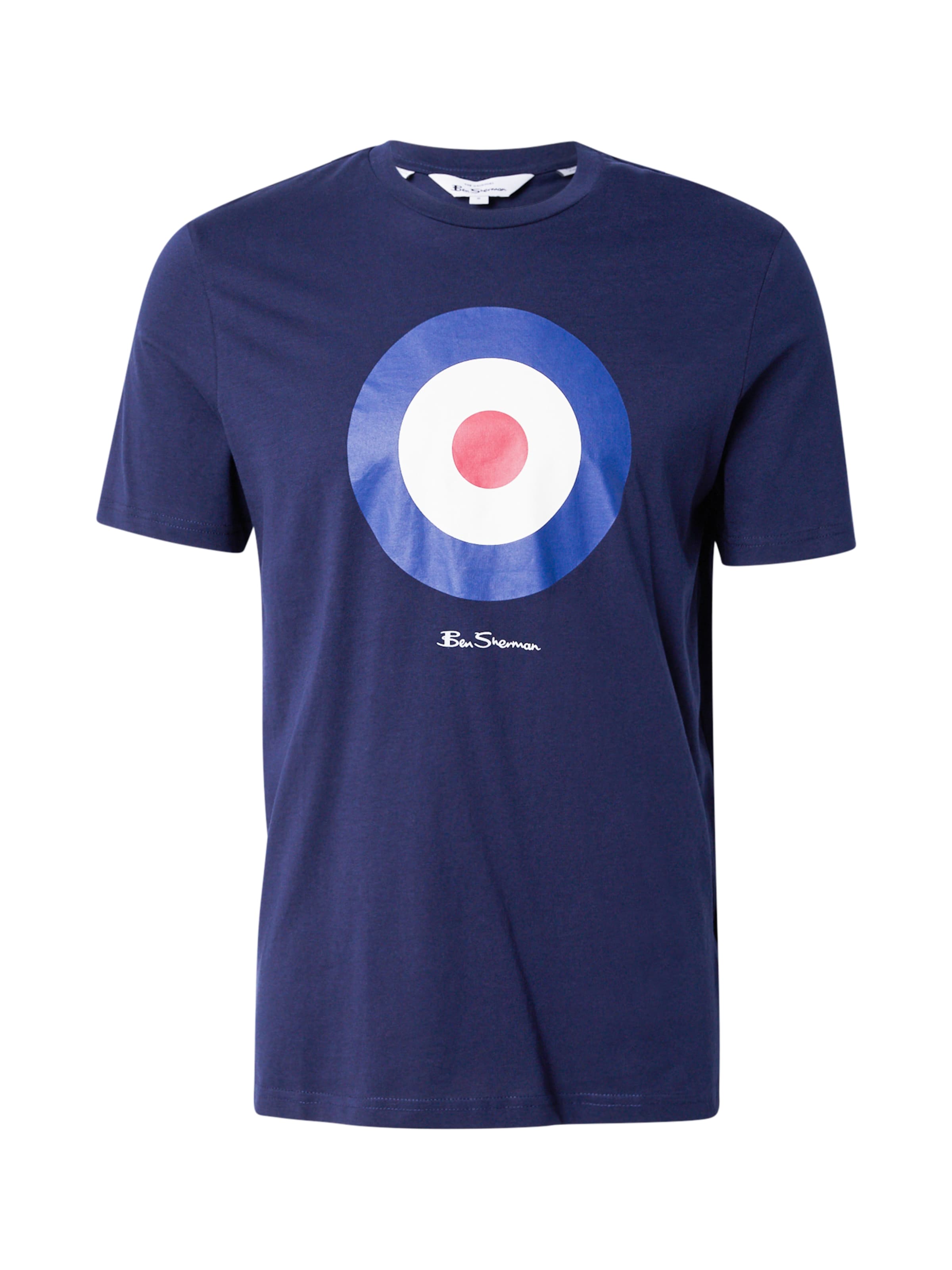 Ben Sherman T-Shirt 'Signature Target' in Blau: Vorderseite