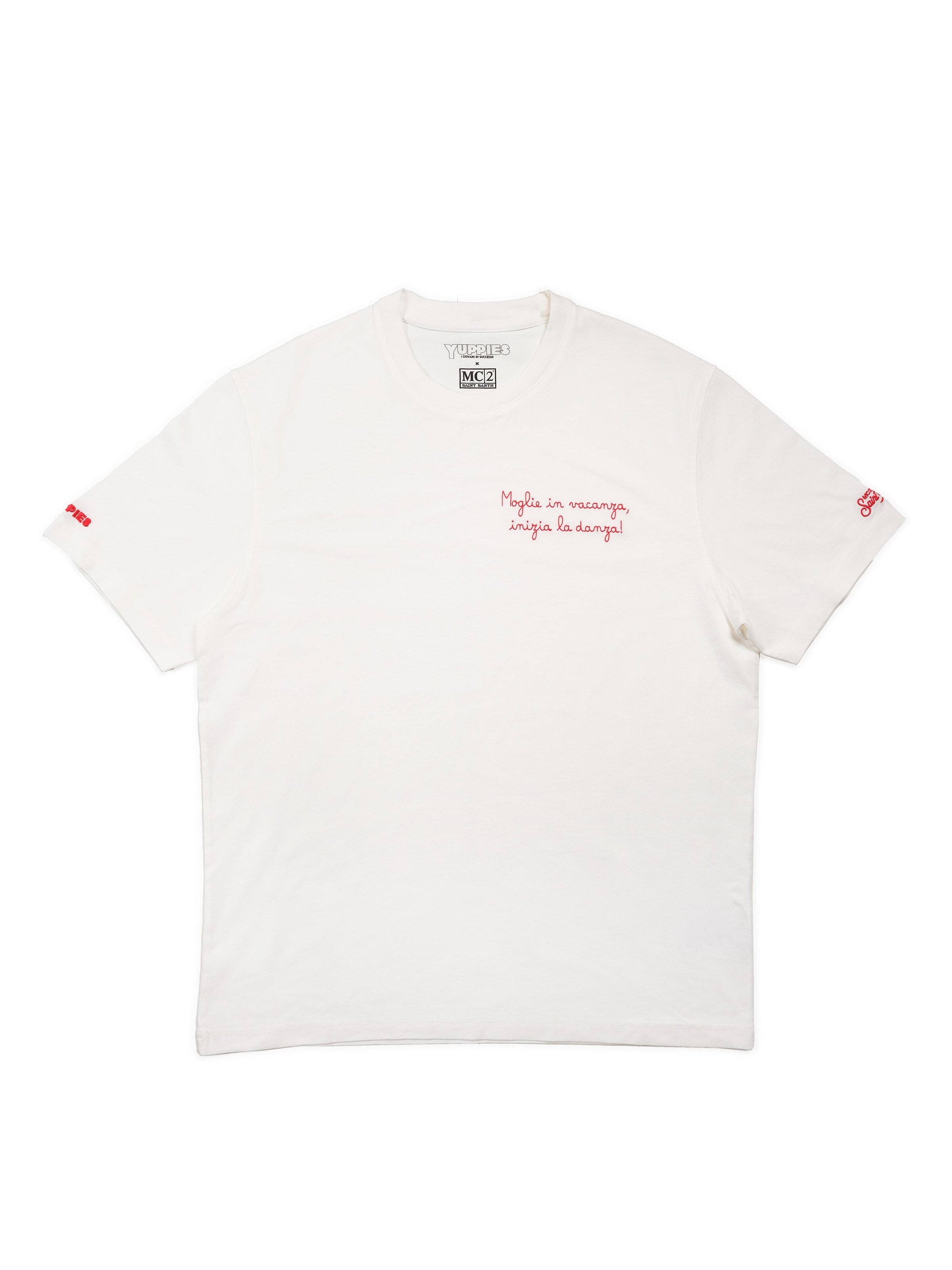 MC2 Saint Barth - Camiseta en blanco: frente