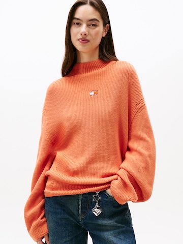 Pullover di Tommy Jeans in arancione: frontale