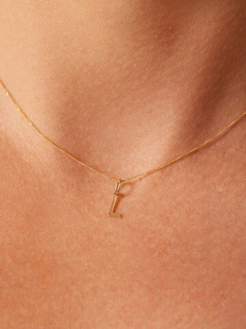 Lucardi Pendant 'Klassisch' in Gold: front