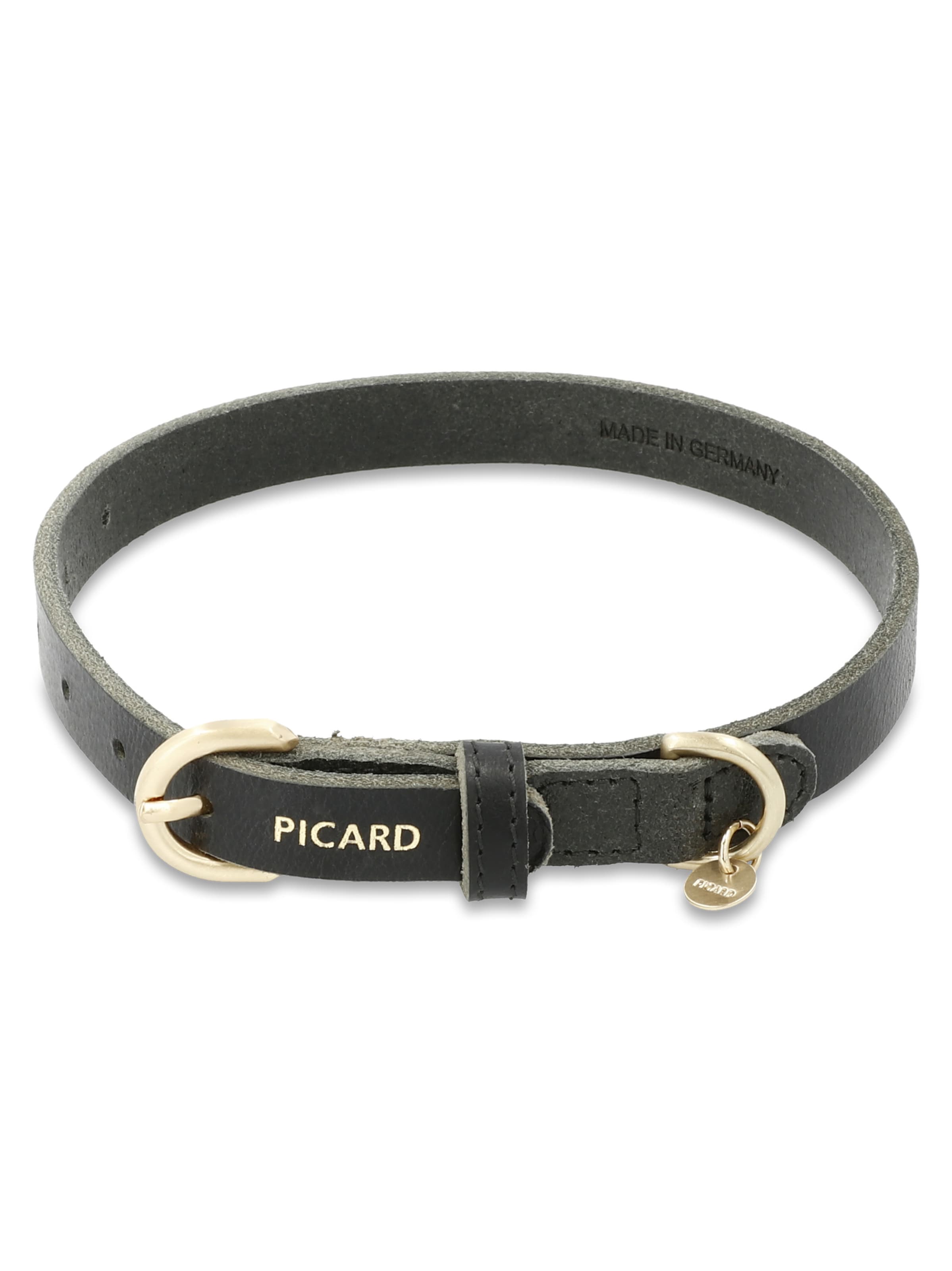 Picard Hundehalsband 'Susi' in Schwarz: Vorderseite