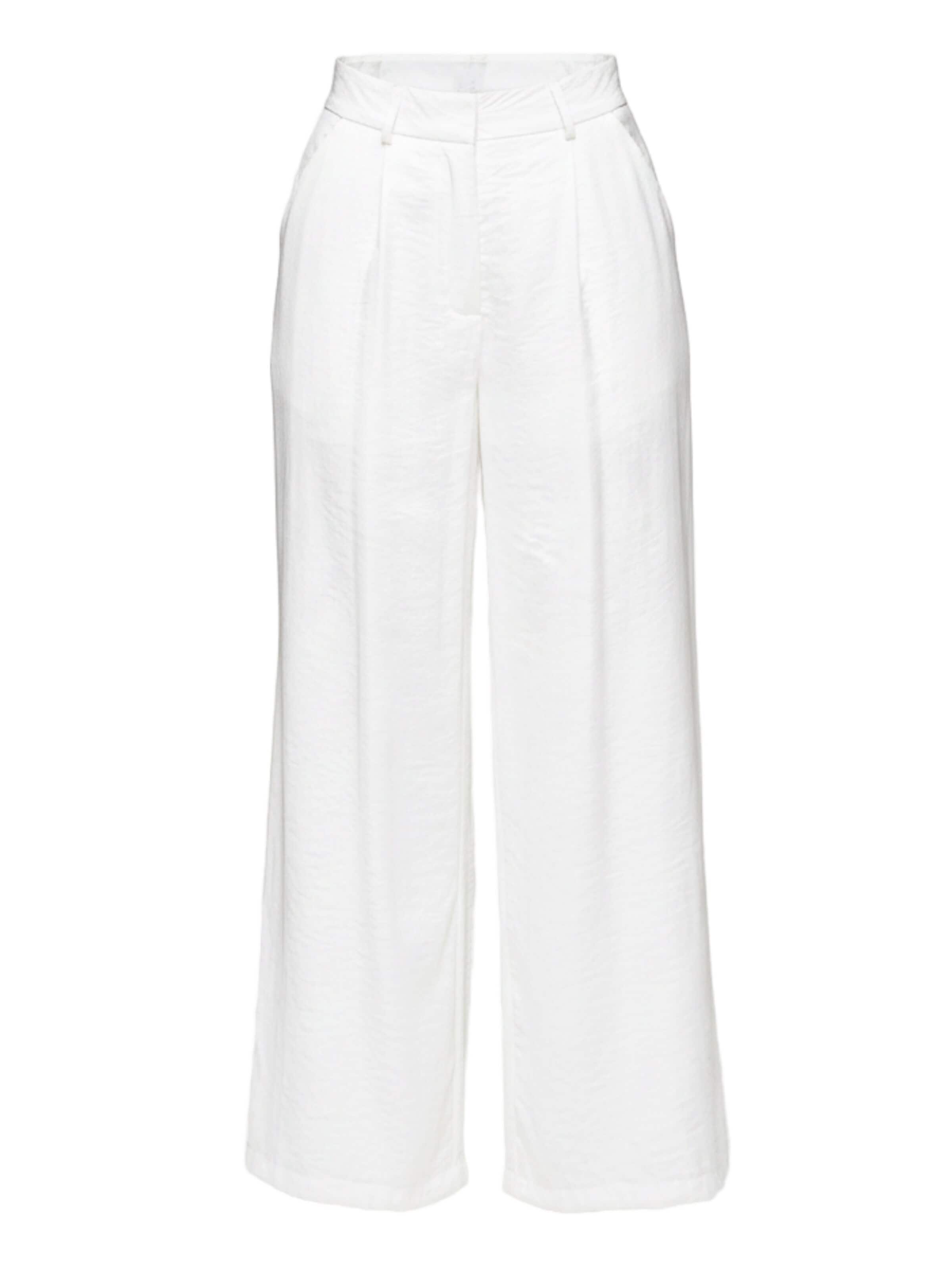 Ombre Wide leg Broek in Wit: voorkant