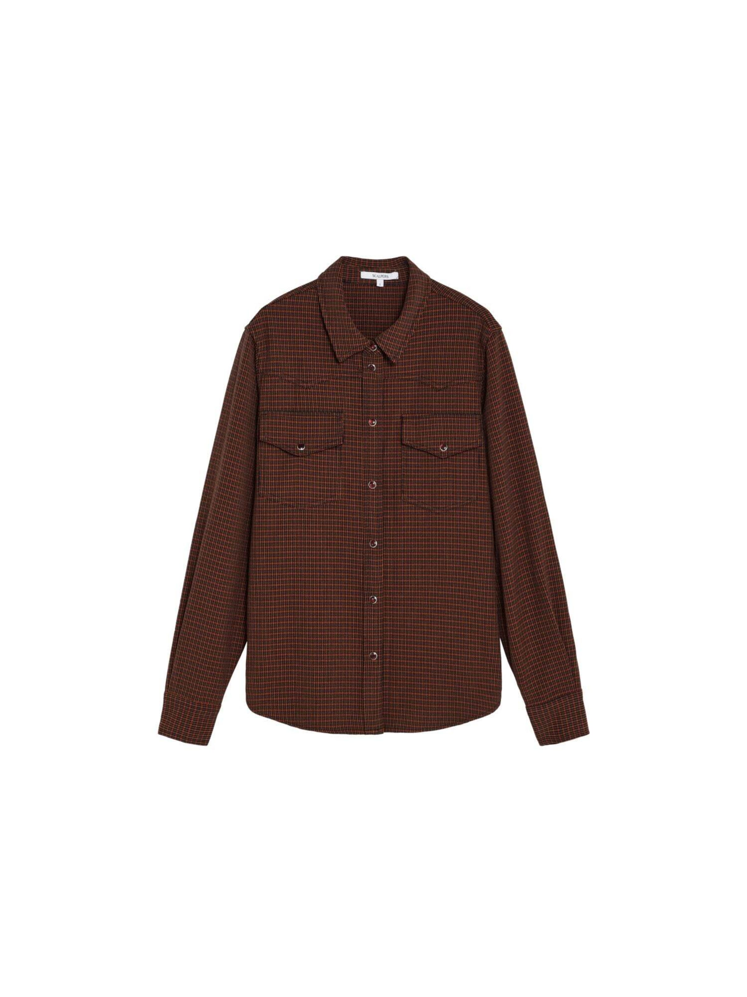 Camicia da donna ' ' di Scalpers in marrone: frontale