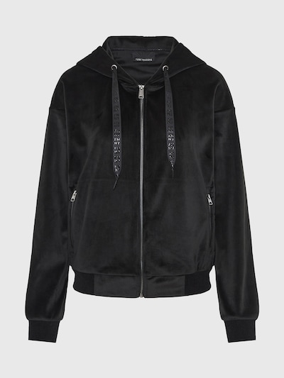 Funky Buddha Zip-Up Hoodie in Black, Item view