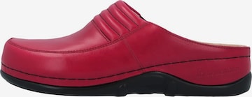 BERKEMANN Clogs 'Victoria' in Rood: voorkant