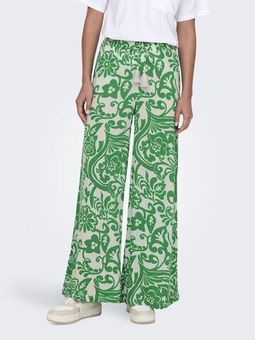 Wide leg Pantaloni 'JDYBree' di JDY in verde: frontale