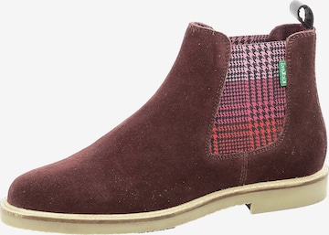 KICKERS Chelsea Boots 'Tyga' in Rot: front