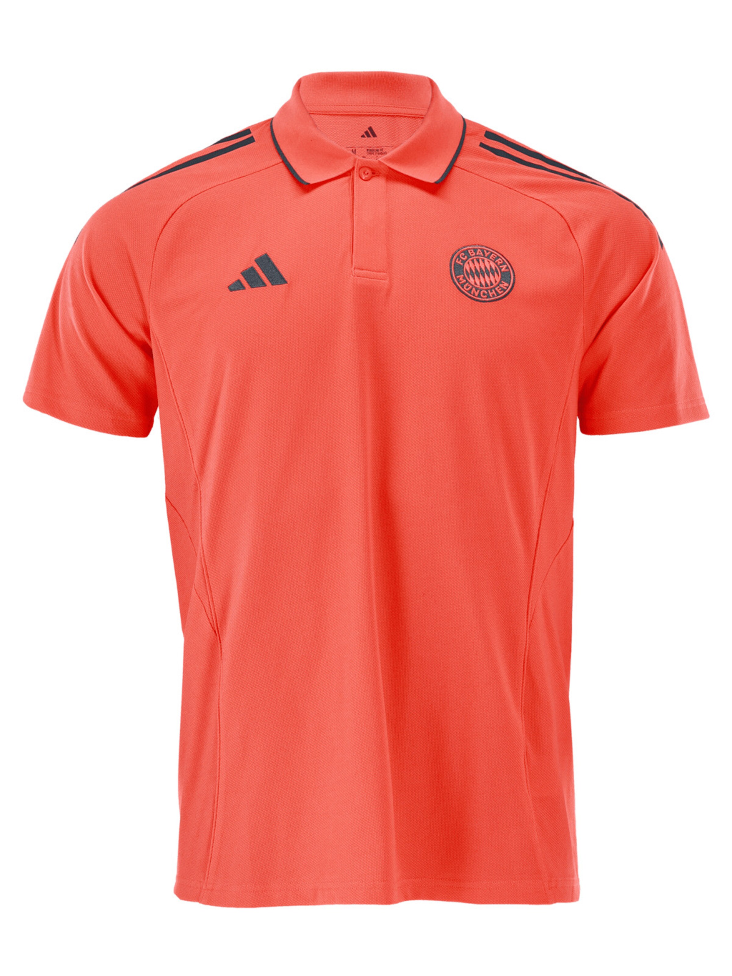 FC BAYERN MÜNCHEN Poloshirt 'Teamline Coach' in orange / schwarz, Produktansicht