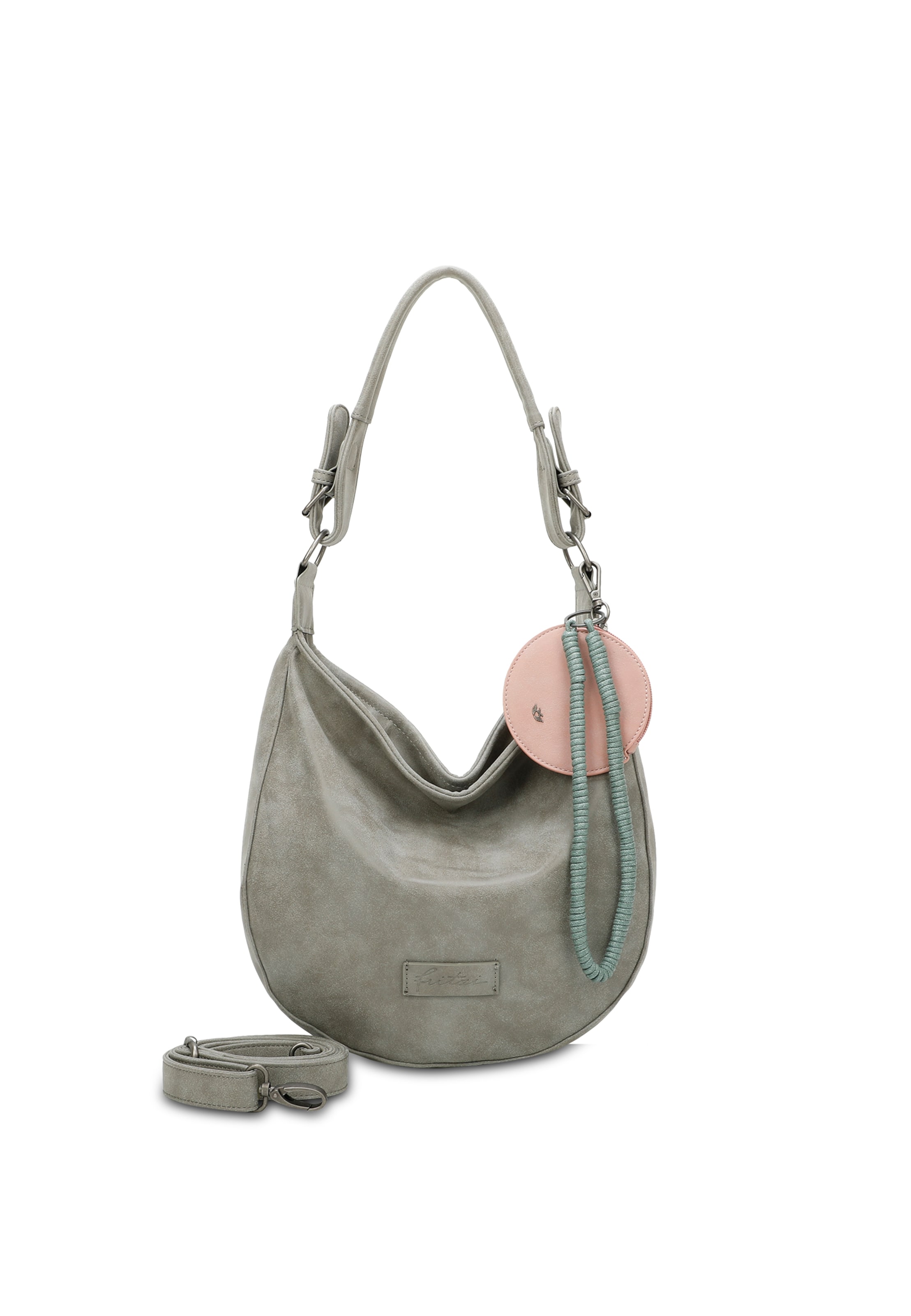 Borsa a spalla 'Fritzi Hobo' di Fritzi aus Preußen in grigio: frontale