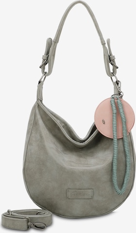 Fritzi aus Preußen Shoulder Bag 'Fritzi Hobo' in Grey: front