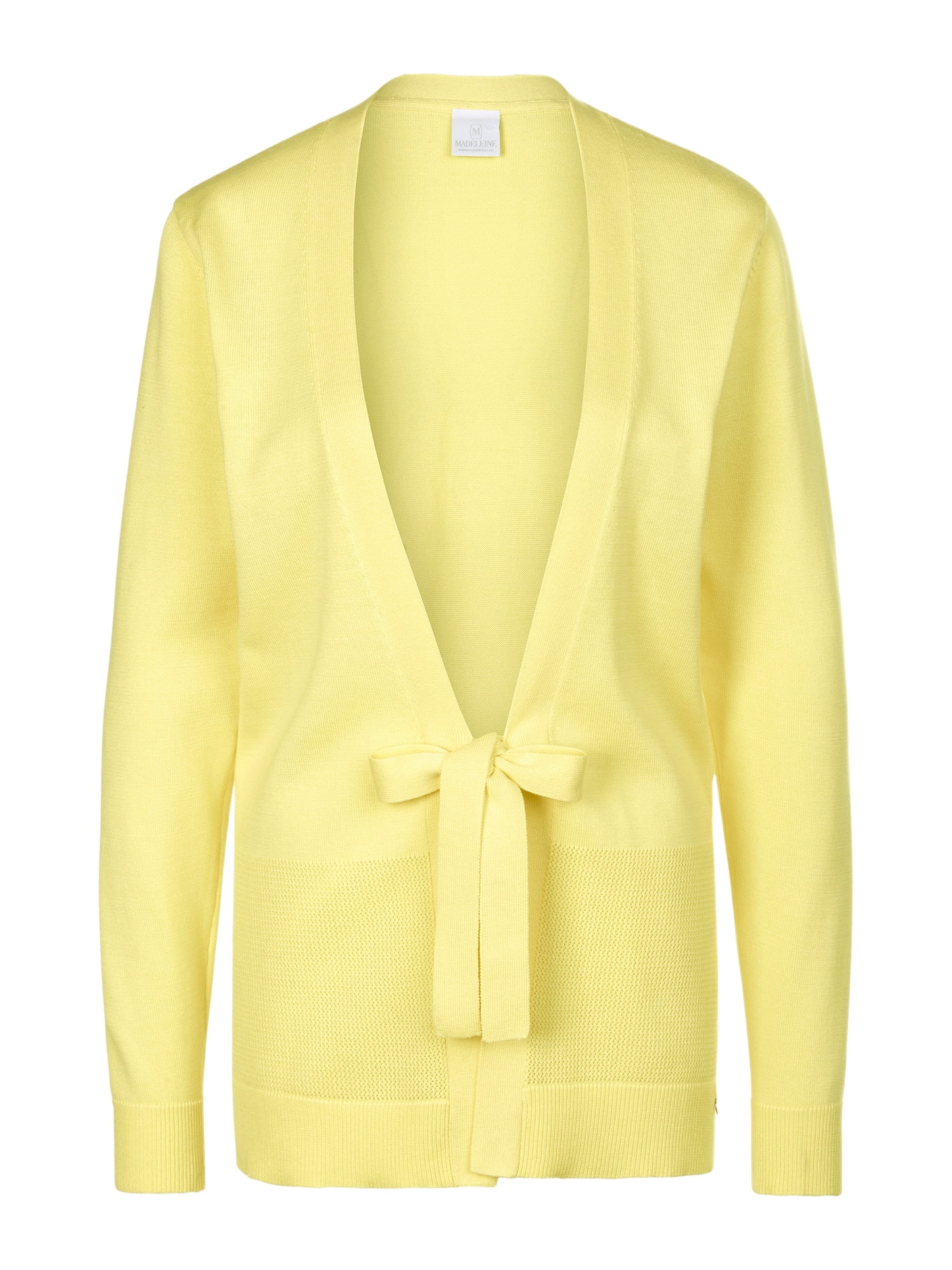 Cardigan MADELEINE en jaune : devant