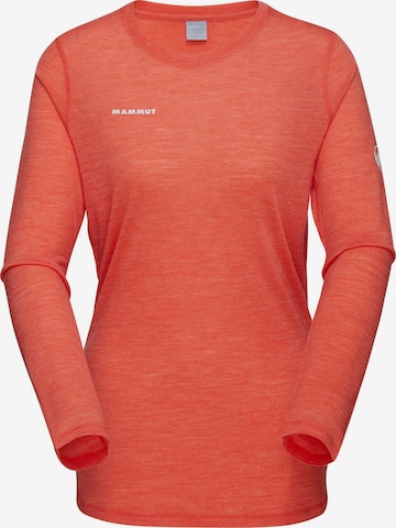 MAMMUT Funktionsshirt 'Tree Wool' in Orange: Vorderseite