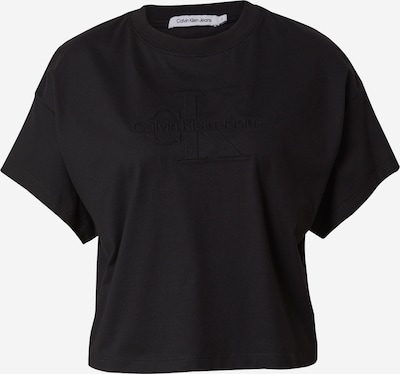 Calvin Klein Jeans T-shirt en noir, Vue avec produit