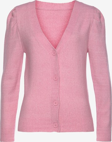 Cardigan LASCANA en rose : devant