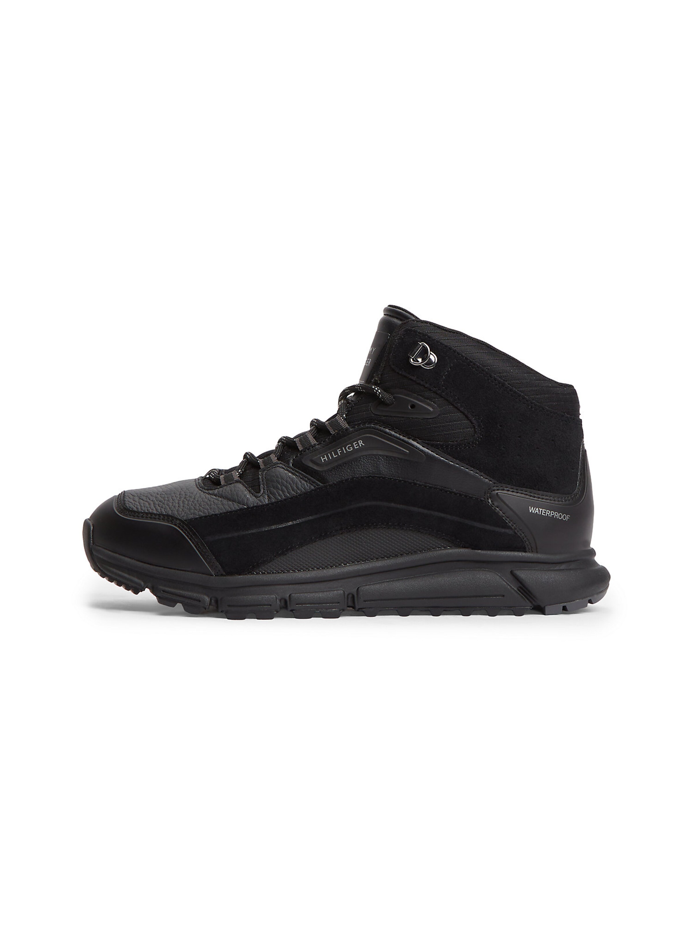 TOMMY HILFIGER Sneakers hoog in Zwart: voorkant