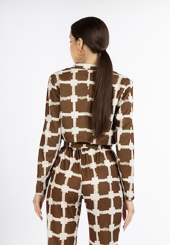 faina - Blazer em castanho