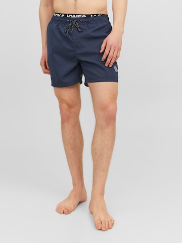 JACK & JONES Zwemshorts 'JPSTFiji' in Blauw: voorkant
