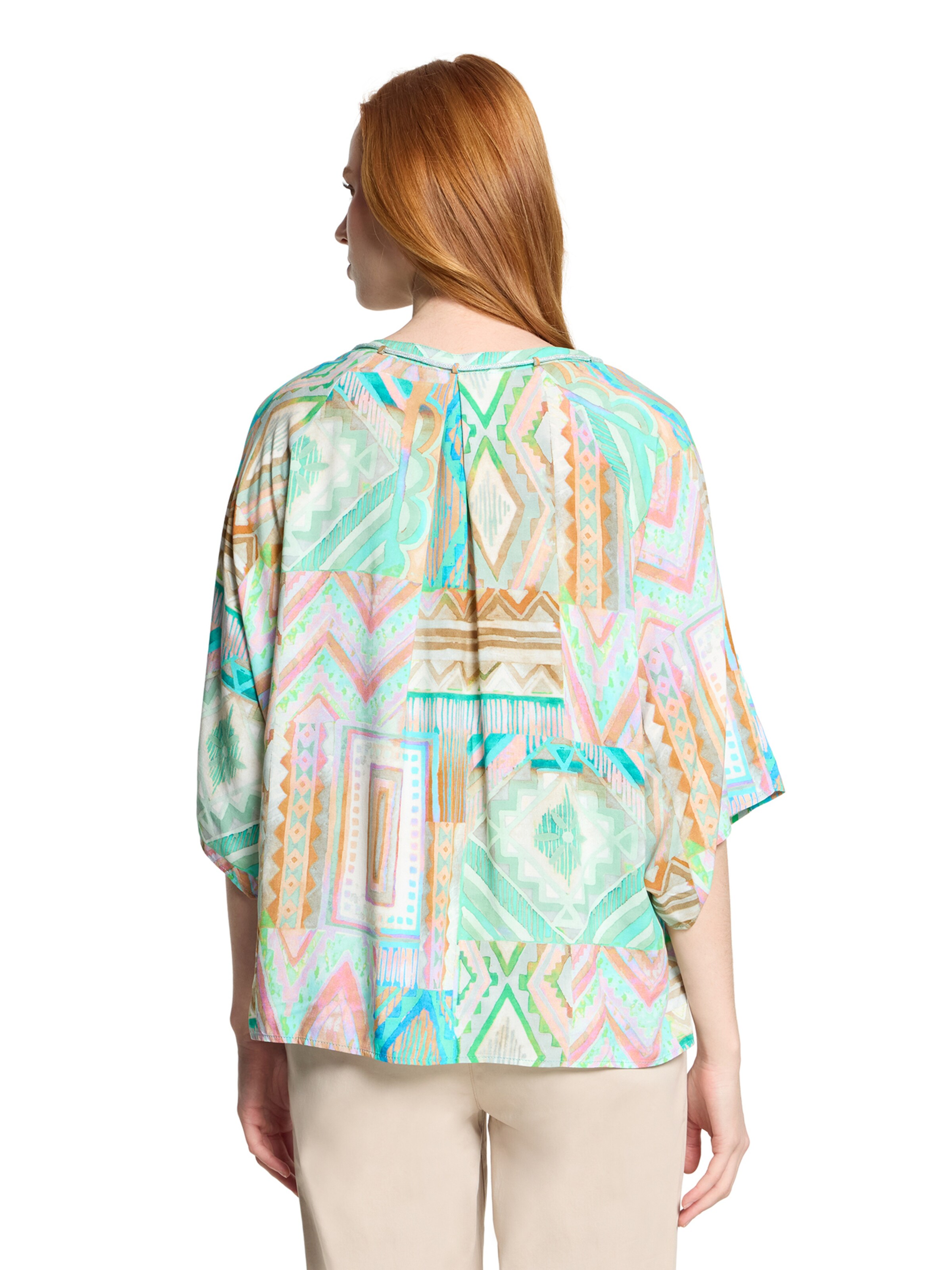 Cartoon Blouse in Groen