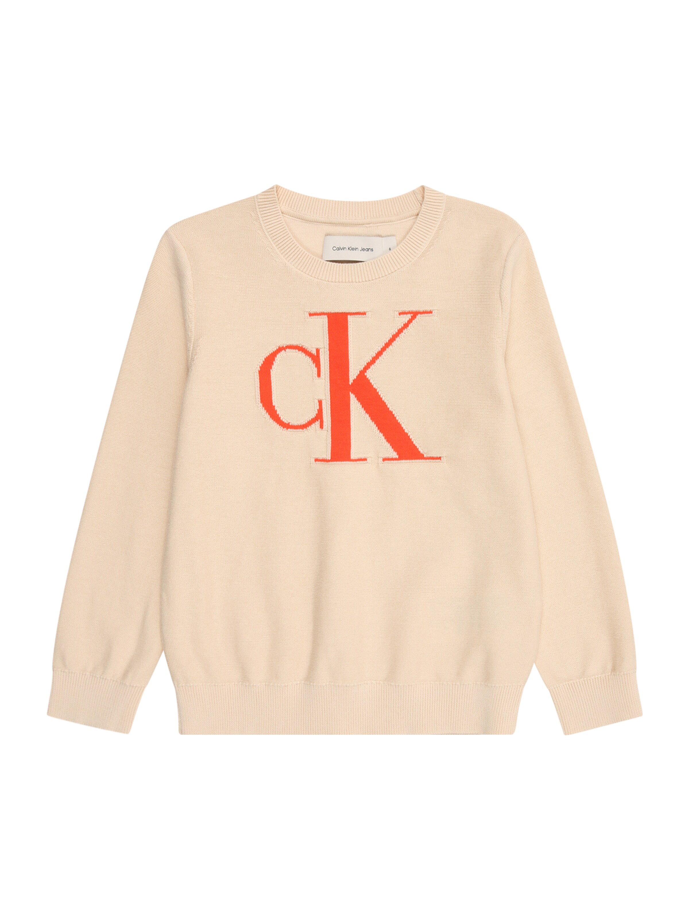 Calvin Klein Jeans Kampsun, värv oranž: eest vaates