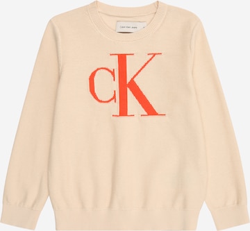 oranžinė Calvin Klein Jeans Megztinis: priekis