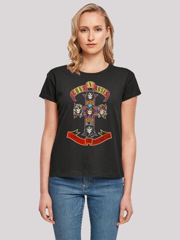 F4NT4STIC Shirt 'Guns 'n' Roses Appetite For Destruction' in Black: front
