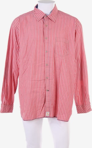 PIERRE CARDIN Button Up Shirt in XXL in Red: front