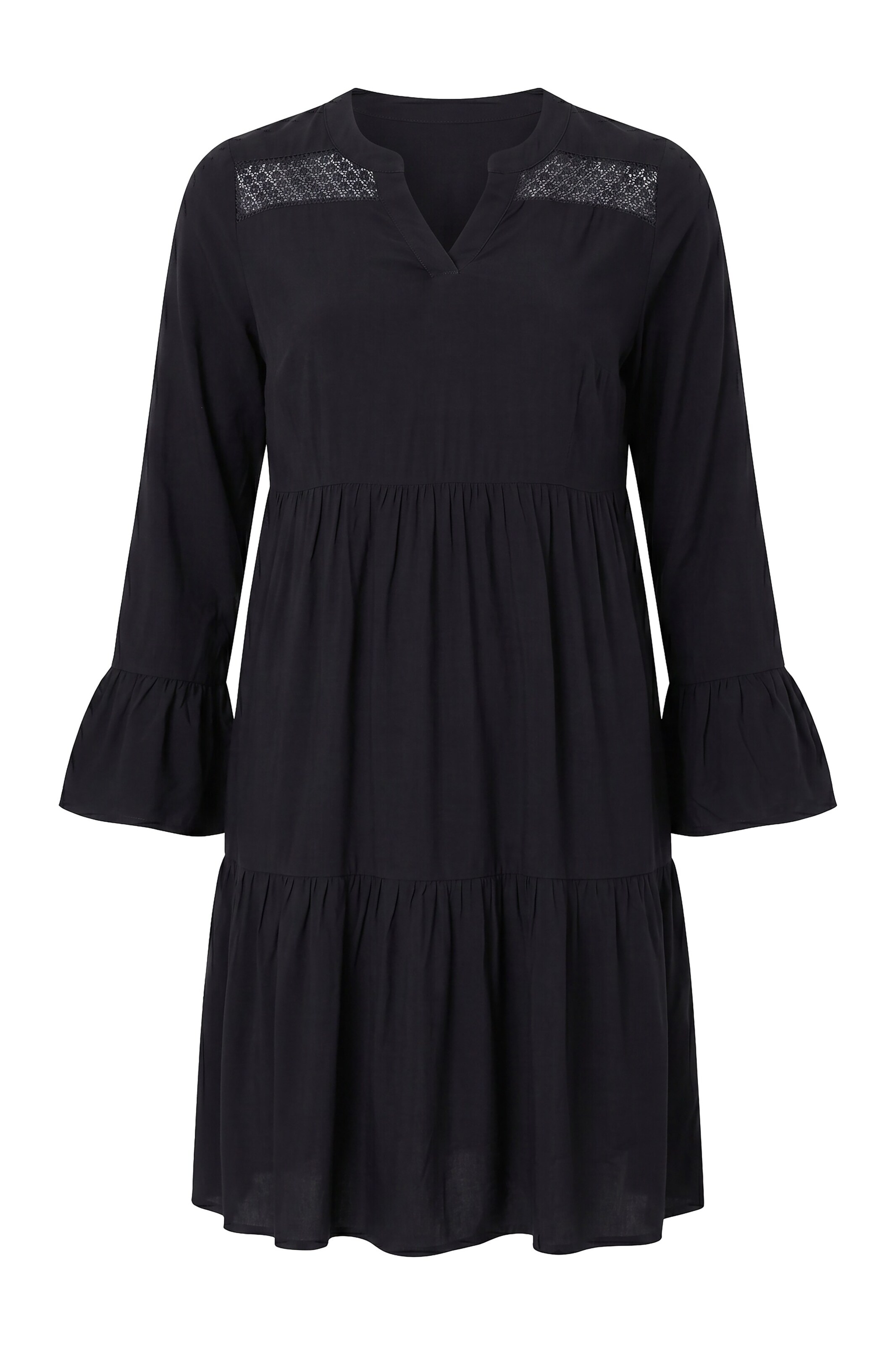 Angel of Style Dress in Black: front