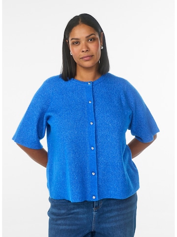 Zizzi Вязаная кофта 'Cavista' в Синий: спереди