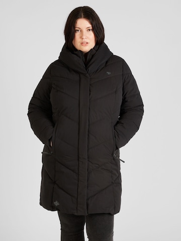 Ragwear Plus Vinterkappa 'NATALKA' i svart: framsida
