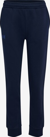 Effilé Pantalon de sport Hummel en bleu : devant