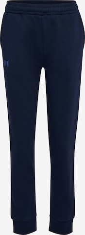 Tapered Pantaloni sportivi di Hummel in blu: frontale