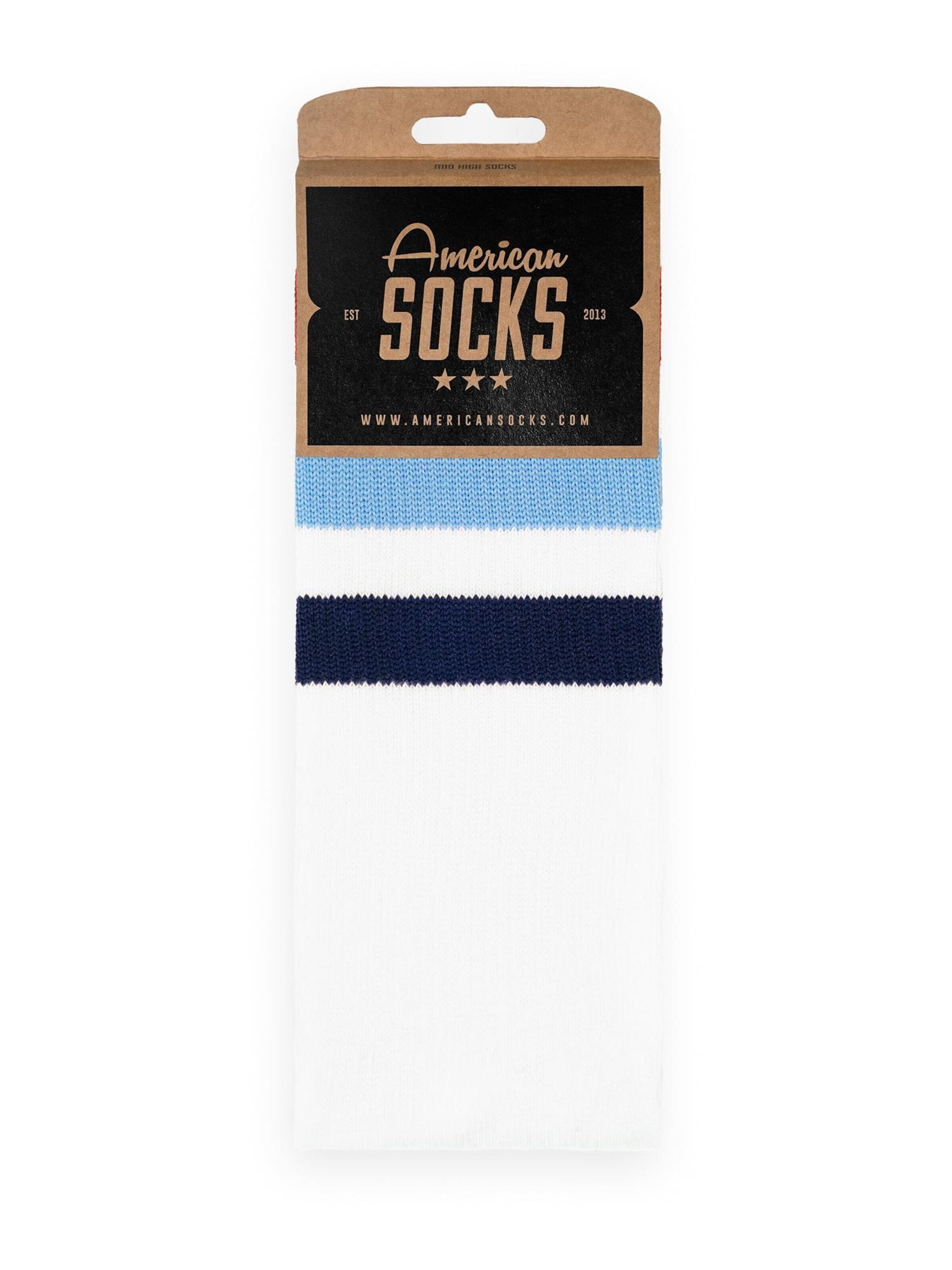 American Socks - Calcetines 'McFly II - Mid High' en blanco