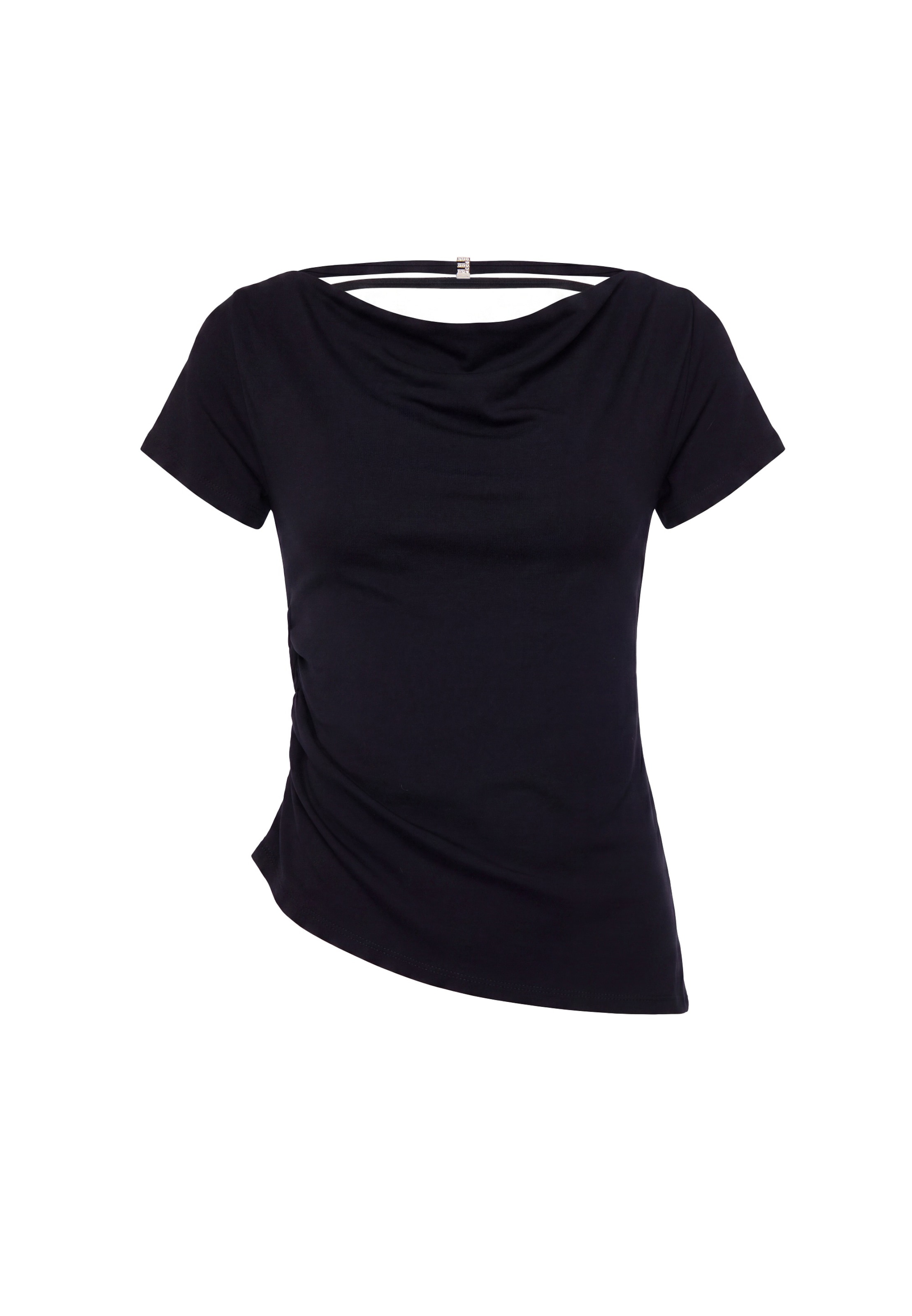 faina - Camiseta en negro: frente